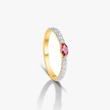 Pink Marquise Ring