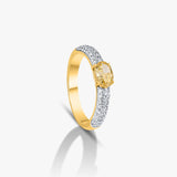 Yellow Oval Love Band