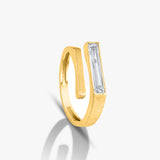 Elongated Baguette Ring