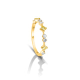Yellow & White Diamond Ring