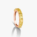 Yellow Asscher Ring