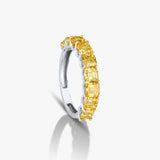 Yellow Asscher Ring