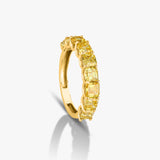 Yellow Asscher Ring