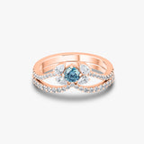 Blue Love Duo Ring