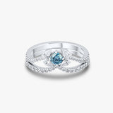 Blue Love Duo Ring