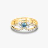 Blue Love Duo Ring
