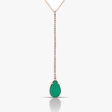 Long Pear Necklace