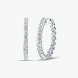 Inside Out Diamond Hoop Earrings