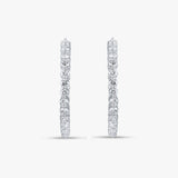 Inside Out Diamond Hoop Earrings