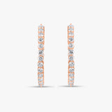 Inside Out Diamond Hoop Earrings