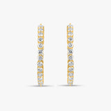 Inside Out Diamond Hoop Earrings