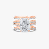 Radiant-Cut Diamond Engagement Ring