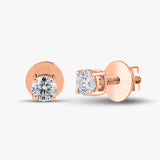 0.50 TCW Round Diamond Studs