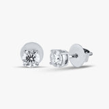 1.50 TCW Round Diamond Studs