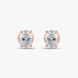 2.2 TCW Oval Diamond Studs