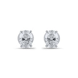 25 Pointer oval Diamond Stud