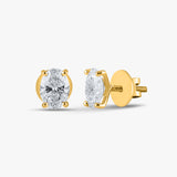 2.2 TCW Oval Diamond Studs