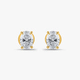 2.2 TCW Oval Diamond Studs