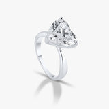  Tulip Prong Heart Ring