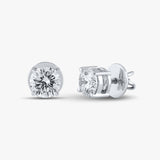 3.0 TCW Round Diamond Studs