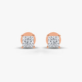 2.05 TCW Princess Cut  Diamond Studs