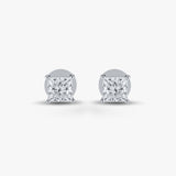 2.05 TCW Princess Cut  Diamond Studs