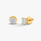 2.05 TCW Princess Cut  Diamond Studs