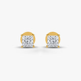 2.05 TCW Princess Cut  Diamond Studs