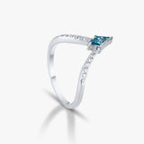 Blue Kite V Ring