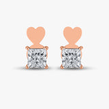 6.48 TCW Princess Diamond Studs