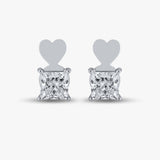 6.48 TCW Princess Diamond Studs