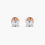 Asscher Cut Diamond Studs (2.6 CT)