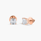 Asscher Cut Diamond Studs (2.6 CT)