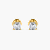Asscher Cut Diamond Studs (2.6 CT)