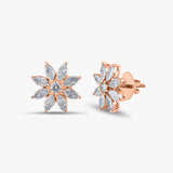 Marquise Flower Earrings