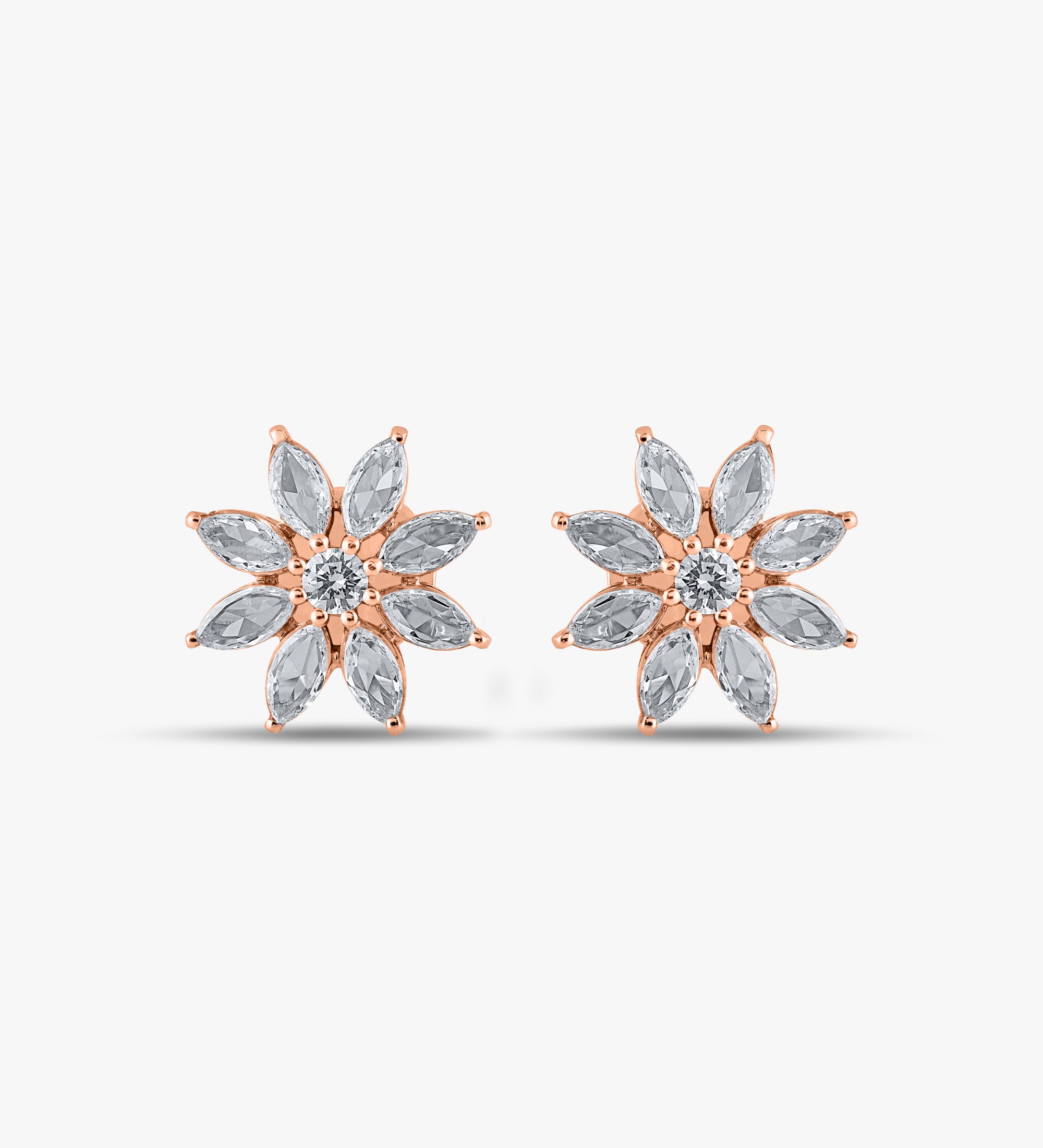 Marquise Flower Earrings