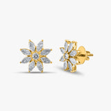 Marquise Flower Earrings