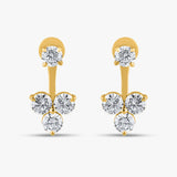 Round Diamond Tree Earrings