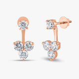Round Diamond Tree Earrings