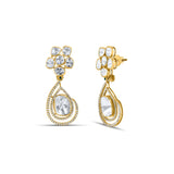 Polki Pear Drop Earrings