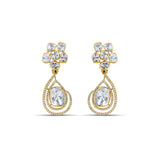 Polki Pear Drop Earrings