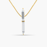 Pointed Baguette Necklace