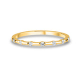 Bamboo Sparkle Gold Ring
