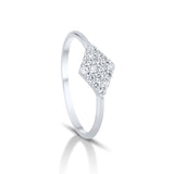 Diamond Cluster Rhombus Ring