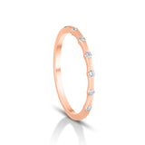 Bamboo Sparkle Gold Ring