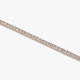 3.82 TCW Round Diamond White Gold Tennis Bracelet