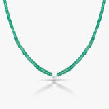 25 Pointers Green Beads Necklace / Choker