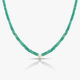 25 Pointers Green Beads Necklace / Choker