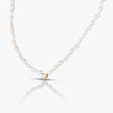50 Pointers Heart diamond with  White Pearls necklace / Bracelet