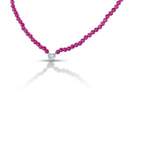 1 Ct Heart Bezel Set Necklace / Bracelet